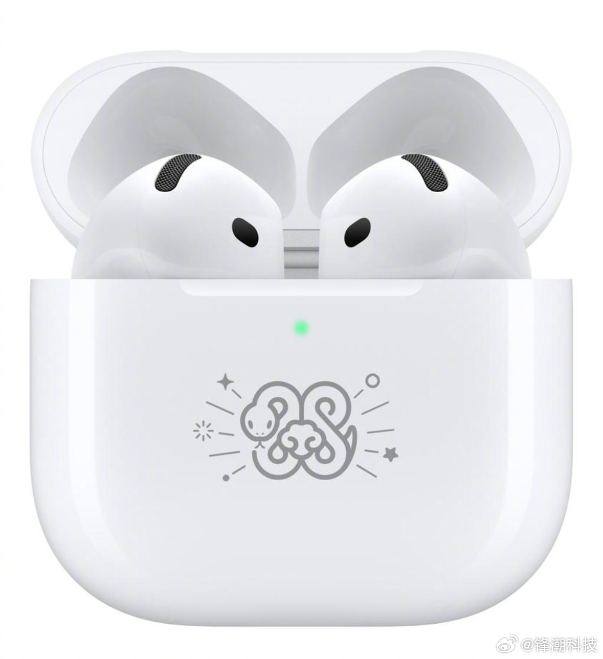 苹果蛇年特别款AirPods 4，设计与科技的完美融合亮相市场